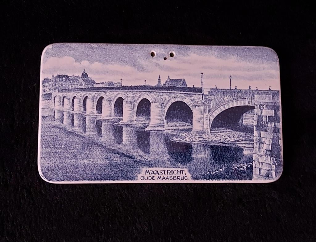 Société-Ceramique - Tegel Maastricht, Oude Maasbrug..., Antiek en Kunst, Ophalen of Verzenden