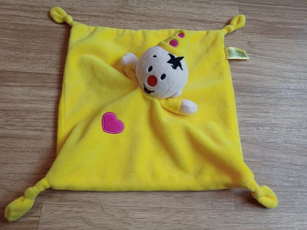 Bumba clown studio 100 geel doekje knuffeldoekje, Ophalen of Verzenden, Zo goed als nieuw, Overige typen
