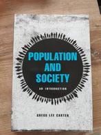Studieboek: Population and Society - An Introduction, Ophalen of Verzenden, Zo goed als nieuw, WO