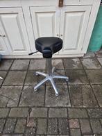 zadelkruk-ergonomische zadelzitting-verrijdbaar<>verstelbaar, Ophalen, Gebruikt, Zwart, Bureaukruk