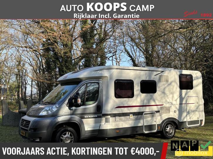 Adria Coral S Axess 600 SL Fiat 2.3 150pk Automaat Euro 5 |, Caravans en Kamperen, Campers, Bedrijf, tot en met 2, Half-integraal