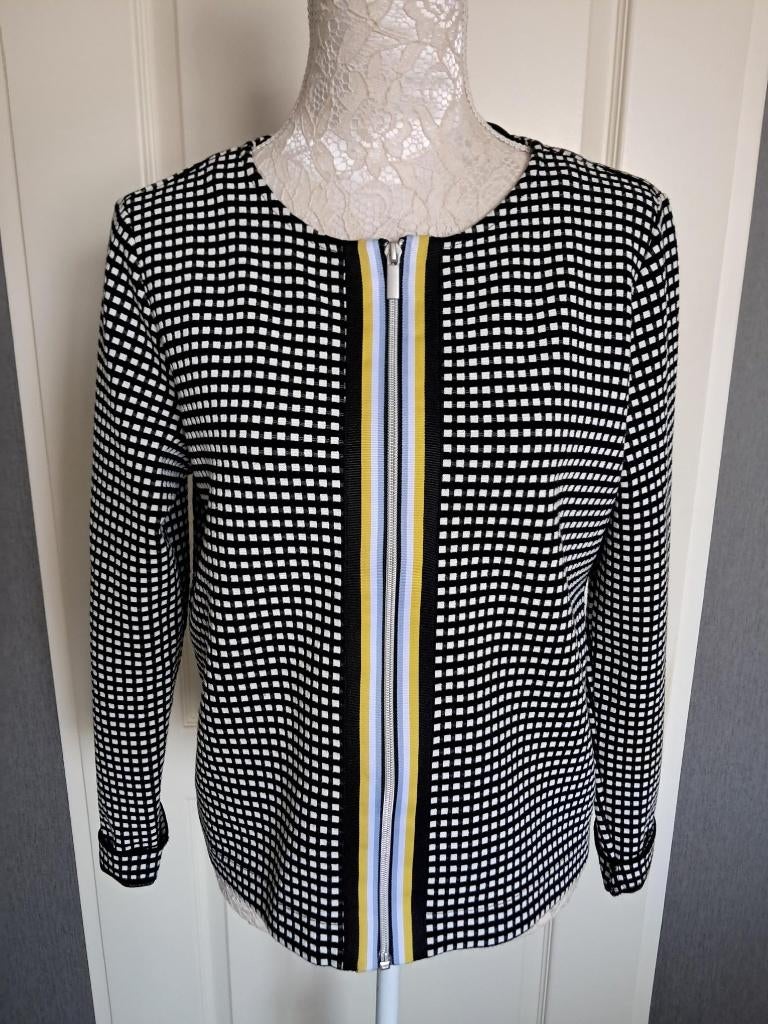 Vest Street One Kleur : Zwart / Wit Maat : 38, Kleding | Dames, Maat 38/40 (M), Zwart, Street One, Ophalen of Verzenden