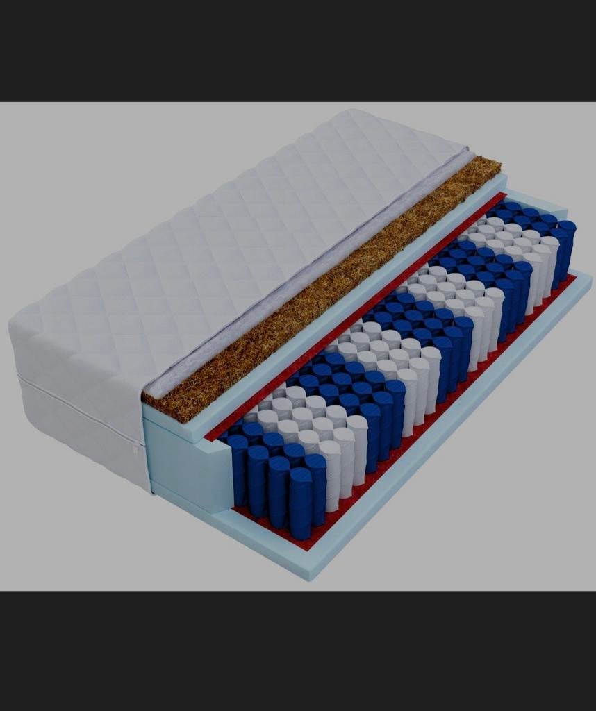 Nieuwe NATURAL MAX matras 180x200 cm, Verzenden, Nieuw, Tweepersoons, 180 cm