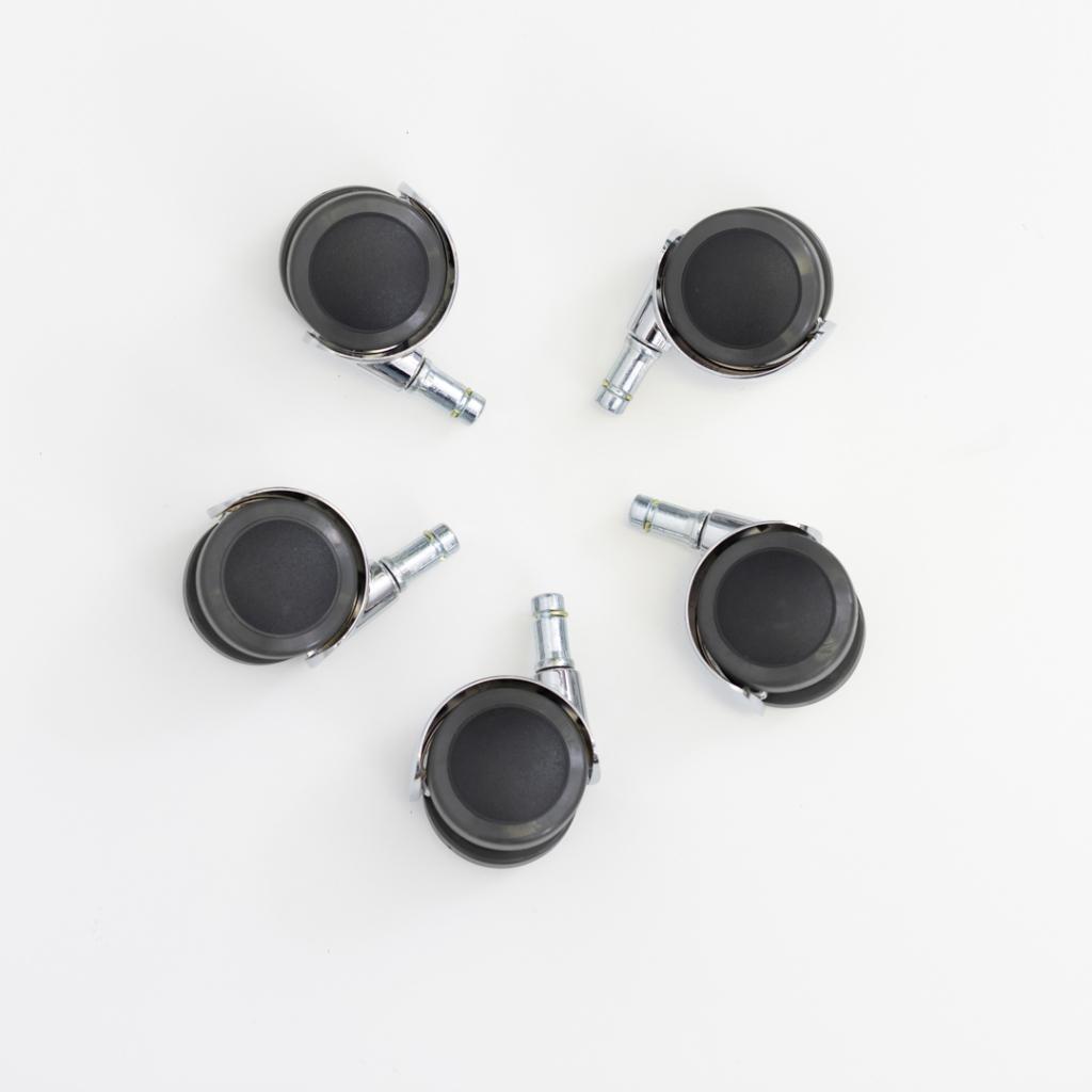 Vitra Eames Los Set Bureaustoel Wielen Chroom - Harde Vloer