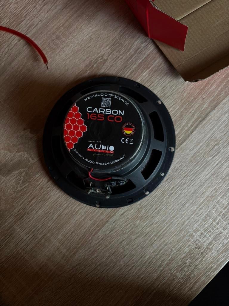 Audio System Carbon 165 CO Coaxiale Speakers 6.5 inch, Auto diversen, Autospeakers, Ophalen of Verzenden, Zo goed als nieuw