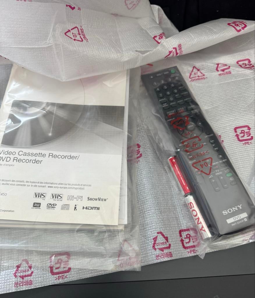 Sony RDR-VX450 DVD Recorder/VHS Video Cassette Recorder, Ophalen of Verzenden, Zo goed als nieuw, VHS-speler of -recorder