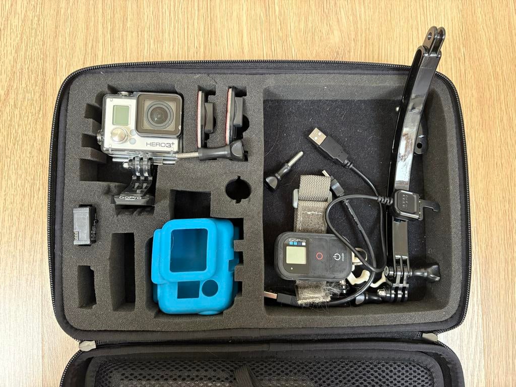 GoPro Hero 3+ met uitgebreide accessoires set, Ophalen, Gebruikt, GoPro