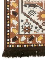 Vintage oosters wol Kelim tapijt Aztec design 62x91cm, 50 tot 100 cm, Zo goed als nieuw, Vintage, Kelim, Etnisch, Onbekend