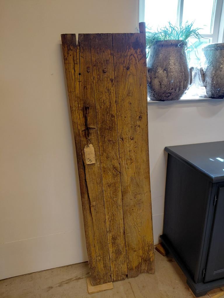 Oude houten luik - 49x165 cm - Rustieke decoratie, Ophalen of Verzenden