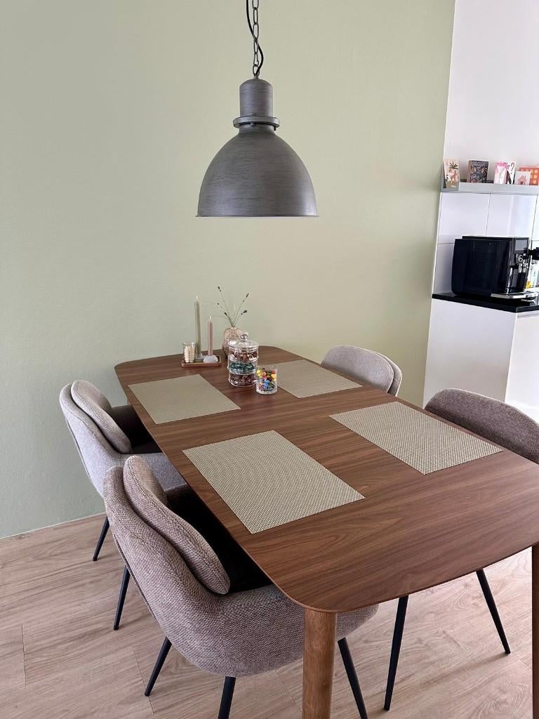 Eettafel Uitschuifbaar - 180/220 x 90 cm - Walnoot, Huis en Inrichting, Tafels | Eettafels, Zo goed als nieuw, 50 tot 100 cm, 200 cm of meer