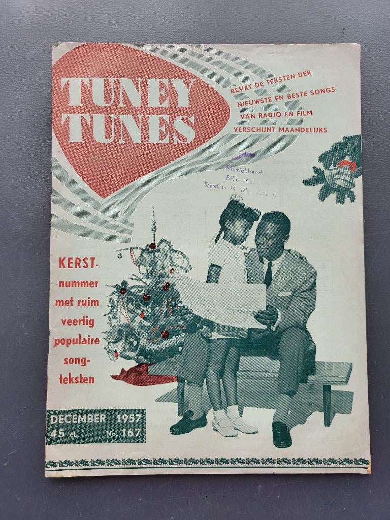 Tuney Tunes/ nummer 167, december/kerst 1957., Verzamelen, Ophalen of Verzenden, Gebruikt, Boek, Tijdschrift of Artikel