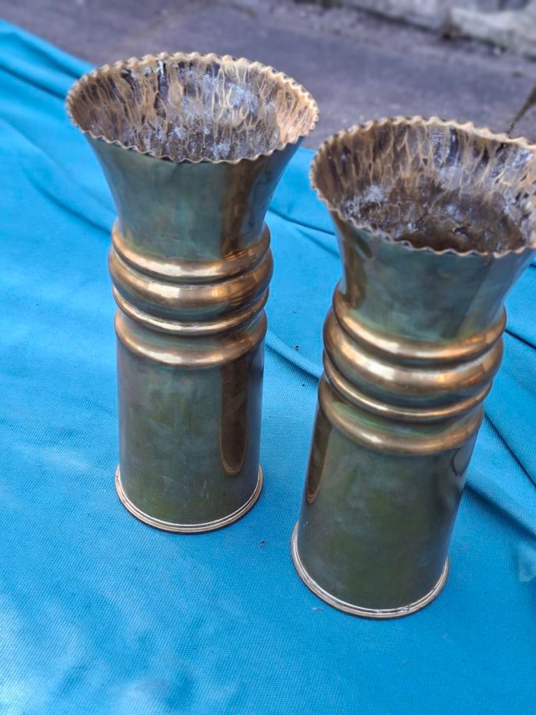 25 ponder huls vazen huisvlijt., Verzamelen, Militaria | Tweede Wereldoorlog, Ophalen of Verzenden, Landmacht, Engeland, Hulzen of Bodemvondsten