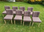 8 eetkamer stoelen, Huis en Inrichting, Ophalen, Gebruikt, Bruin, Hout
