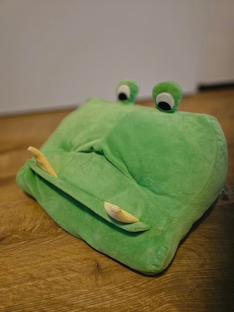 Tablet Houder Kind - Knuffel Kikker met Pittenzak, Ophalen of Verzenden, Nieuw, Kikker