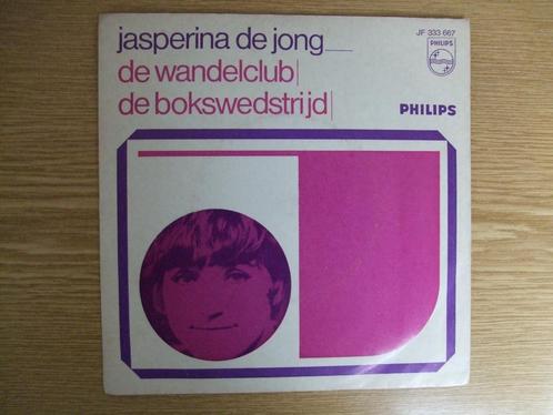 JASPERINA DE JONG    DE WANDELCLUB / DE BOKSWEDSTRIJD, Cd's en Dvd's, Vinyl Singles, Zo goed als nieuw, Single, Nederlandstalig