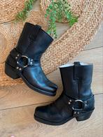 Frye bikerboots 38 gevoerde enkellaarsjes western boots, -, Zwart, -, Lage of Enkellaarzen