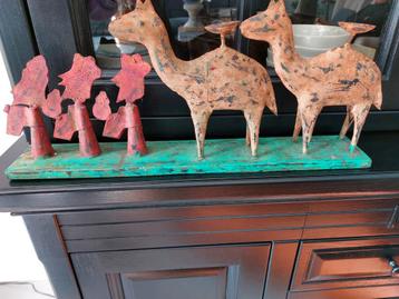 Boho Kerst Kandelaar met Kamelen en Wijzen beschikbaar voor biedingen