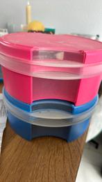 Tupperware koektrommels, Huis en Inrichting, Keuken | Tupperware, Ophalen of Verzenden, Gebruikt, Blauw