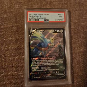 Zacian V FA - Astral Radiance PSA 9 beschikbaar voor biedingen