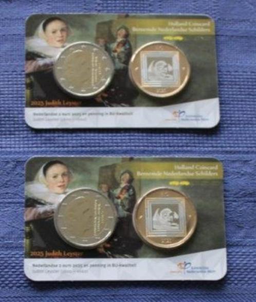 2x Holland coin fair coincard 2025 - no 00942 + 00943, Postzegels en Munten, Munten | Nederland, Losse munt, Euro's, Koningin Beatrix