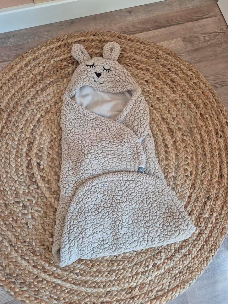 Jollein bunny omslagdoek, Kinderen en Baby's, Dekens, Slaapzakjes en Inbakerproducten, Ophalen of Verzenden