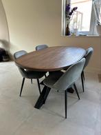 Eetkamertafel massief eiken, Huis en Inrichting, Tafels | Eettafels, Ophalen of Verzenden, Vijf personen of meer, Rechthoekig
