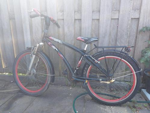Jongensfiets – zwart/rood – opknapper - 24inch - Batavus, Fietsen en Brommers, Fietsen | Kinderfietsjes, Gebruikt, 20 inch of meer
