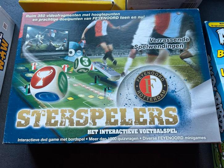 Feyenoord Sterspelers - Interactief Voetbalspel, Hobby en Vrije tijd, Gezelschapsspellen | Bordspellen, Zo goed als nieuw, Een of twee spelers