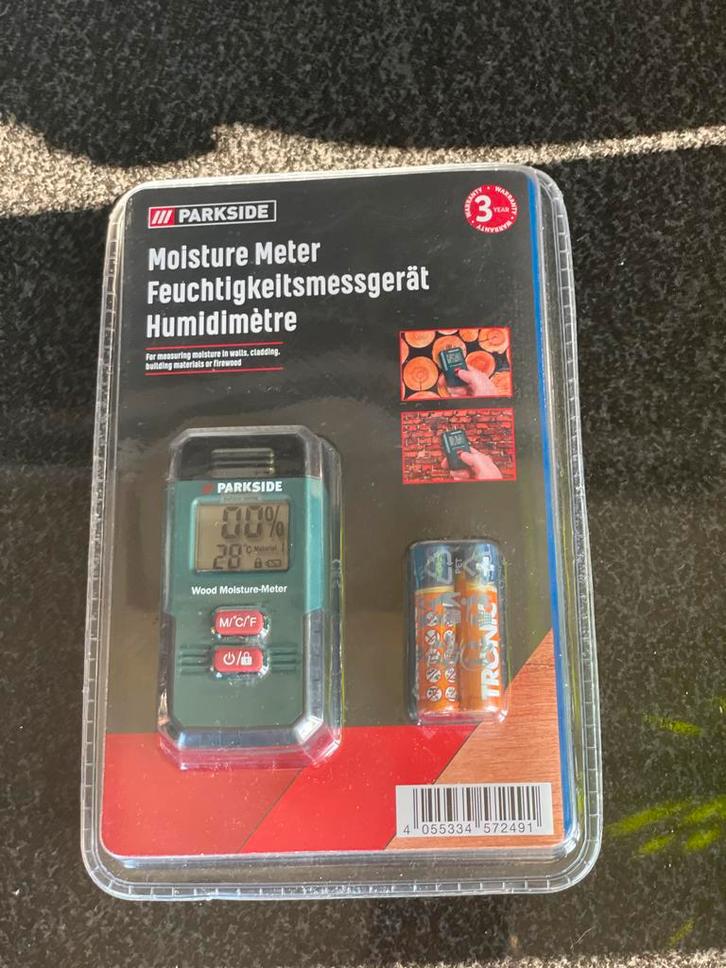 Parkside Vochtigheidsmeter - Nieuw in verpakking!, Huis en Inrichting, Woonaccessoires | Thermometers, Nieuw, Binnenthermometer