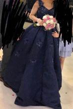 Verlovingsjurk, Ophalen, Zo goed als nieuw, Blauw, Accessoires