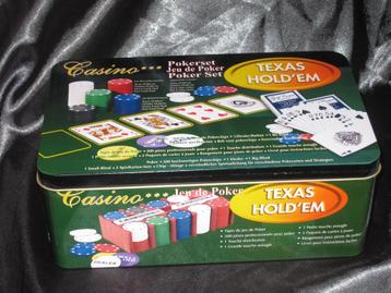 Casino Poker Set - Texas Hold'em / NIEUW IN VERPAKKING beschikbaar voor biedingen