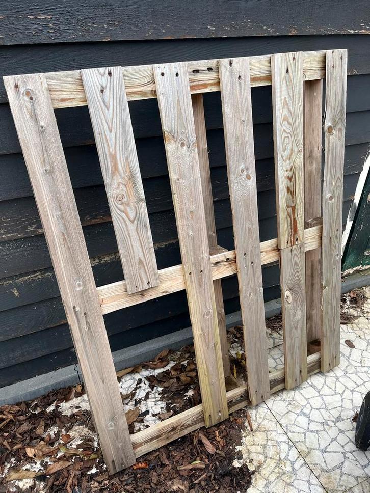 Gescheurde Pallet - Hout voor Hergebruik, Doe-het-zelf en Verbouw, Hout en Planken, Gebruikt, Pallet, Grenen, Minder dan 200 cm