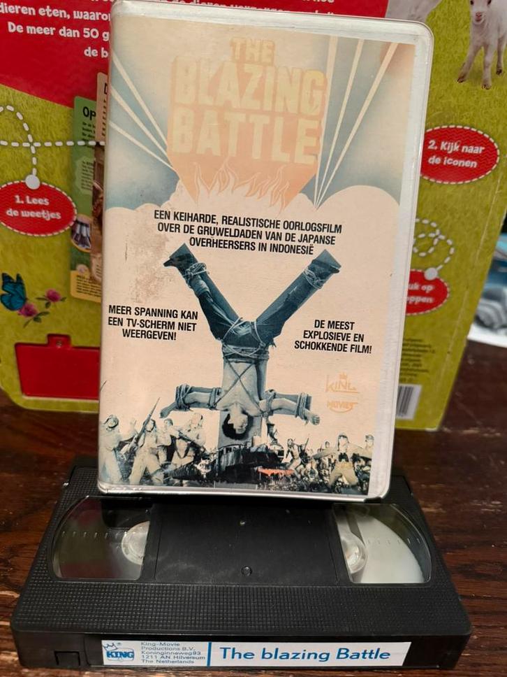 The Blazing Battle - ex rental VHS, Cd's en Dvd's, VHS | Film, Gebruikt, Horror, Vanaf 16 jaar, Verzenden