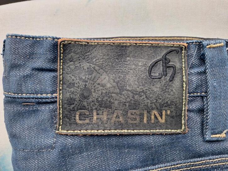 Denim chasin broek, Kleding | Heren, Spijkerbroeken en Jeans, Nieuw, W32 (confectie 46) of kleiner, Blauw, Ophalen