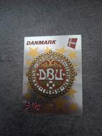Panini sticker Euro 96 Engeland. Embleem Denemarken., Verzenden, Zo goed als nieuw, Sticker