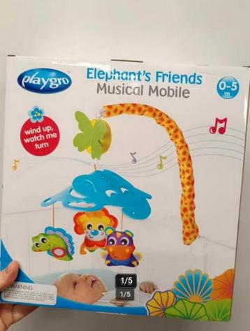 Baby mobiel playgro elephants friends nieuw beschikbaar voor biedingen