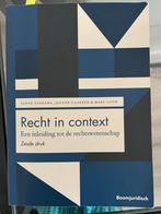 Jeanne Gaakeer - Recht in context (rechten studieboek), Verzenden, Zo goed als nieuw, Jeanne Gaakeer; Marc Loth; Sanne Taekema