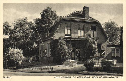 Ermelo - Hotel-Pension De Viersprong - ongelopen, Verzamelen, Ansichtkaarten | Nederland, Ongelopen, Gelderland, 1920 tot 1940