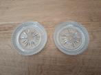 2 kristallen onderzetters – stijlvol en chique, Ophalen of Verzenden, Zo goed als nieuw, Glas of Kopje