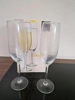 NIEUW Royal Leerdam 2 champagneglazen, Ophalen, Glas of Glazen, Nieuw, Glas
