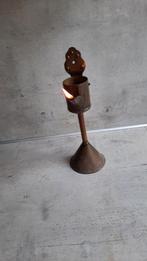 antieke snotneus olielampje, Ophalen of Verzenden