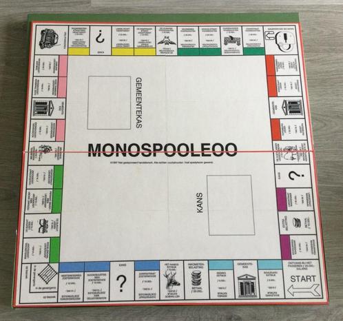 Monospoleoo, Hobby en Vrije tijd, Gezelschapsspellen | Bordspellen, Gebruikt, Een of twee spelers, Drie of vier spelers, Vijf spelers of meer