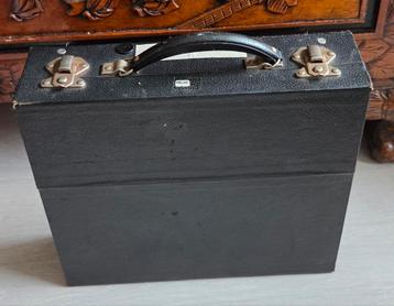 Vintage LP Koffer - Zwart beschikbaar voor biedingen
