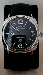 Panerai Radiomir Black Seal, Overige merken, Leer, Staal, Ophalen of Verzenden