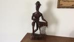 Houten beeld, Indonesische visser, Ophalen of Verzenden
