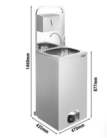Mobiele rvs wasbak beschikbaar voor biedingen