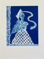 Zeefdruk Cecile de Bruijn - Amour blue, Verzenden