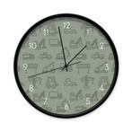 Kinderklok Wandklok Klok Voertuigen Groen Dutch Sprinkles, Info@dutchsprinkles.nl, Ophalen of Verzenden, Dutch Sprinkles, Klok