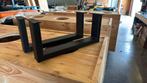 Salontafel onderstellen zwart staal, Ophalen, Zo goed als nieuw, Rond, 50 tot 100 cm