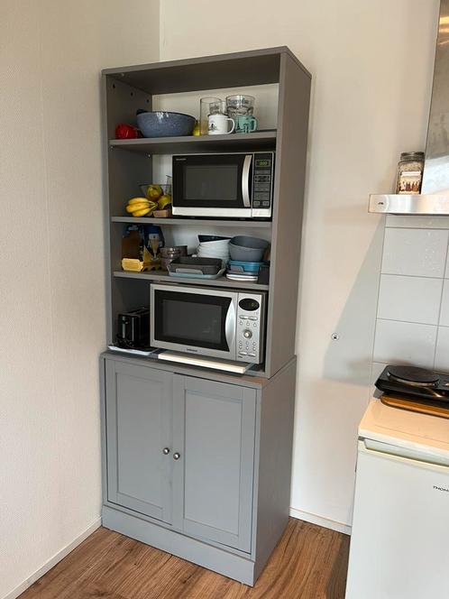 Dubbele kast, Huis en Inrichting, Kasten | Boekenkasten, Gebruikt, 50 tot 100 cm, 200 cm of meer, 25 tot 50 cm, Met deur(en), Met plank(en)